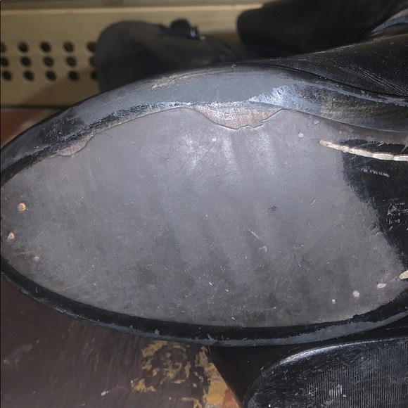 Libby Edelman Tall Riding Boots Size 8 Black Stud DB1 - Picture 11 of 16